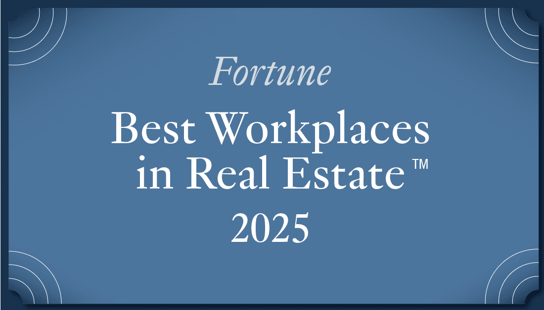 2025 Fortune Best Workplaces in Real Estate Award